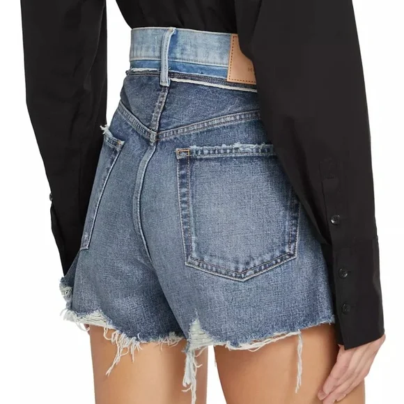 Moussy Blue Jean Shorts - Picture 4 of 5